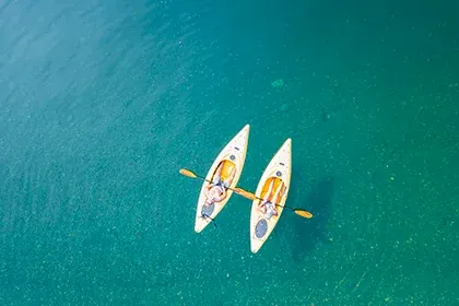 Simulateur canoë kayak VR By Evos - pagaie sur rivière virtuelle - fabriqué en France