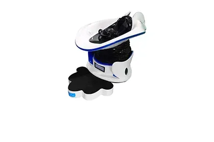 Participant sur simulateur luge VR lors d'une animation entreprise