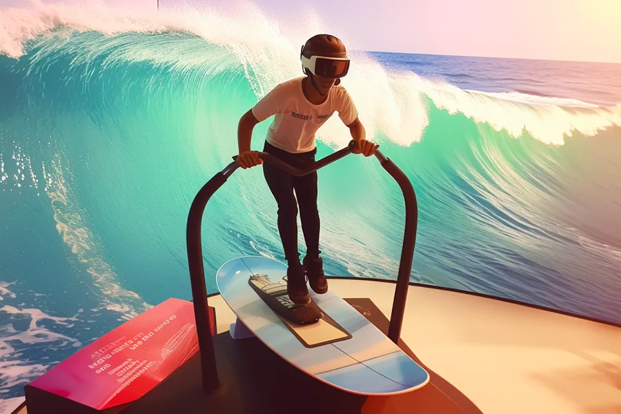 Team building avec le simulateur de surf virtuel