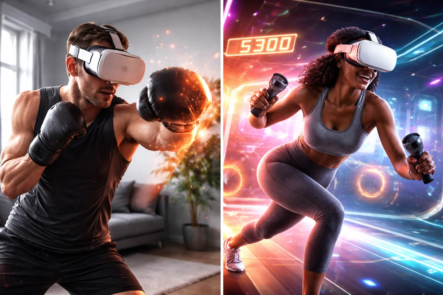 Simulation sportive en réalité virtuelle lors d'un événement animé par By Evos