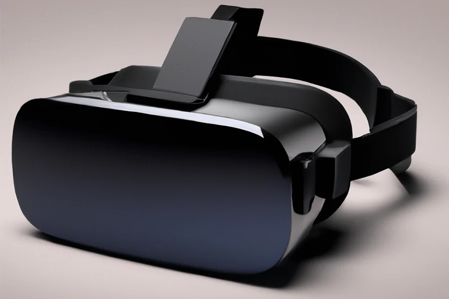 Personne confortablement installée regardant un film avec un casque de réalité virtuelle