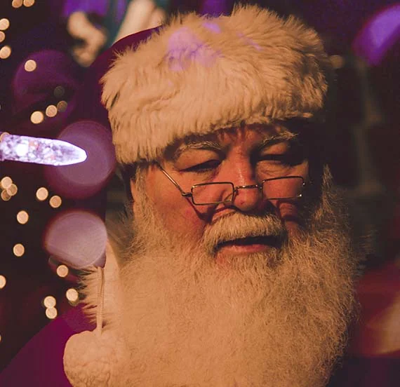 Simulateur traîneau du Père Noël VR 4 places lors d'une animation de Noël en centre commercial